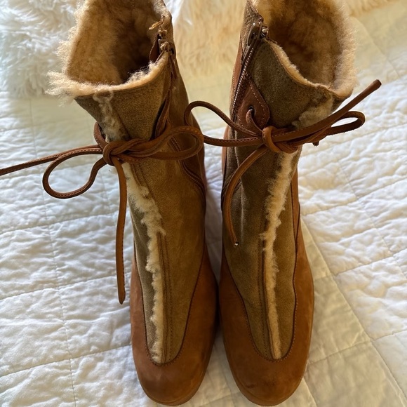 Arche leather wedge winter suede boots Sz 9 - Picture 3 of 11